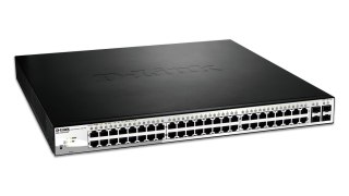 D-Link DGS-1210-52MP - Zarządzany - L2 - Gigabit Ethernet (10/100/1000) - Pełny dupleks - Power over Ethernet (PoE)