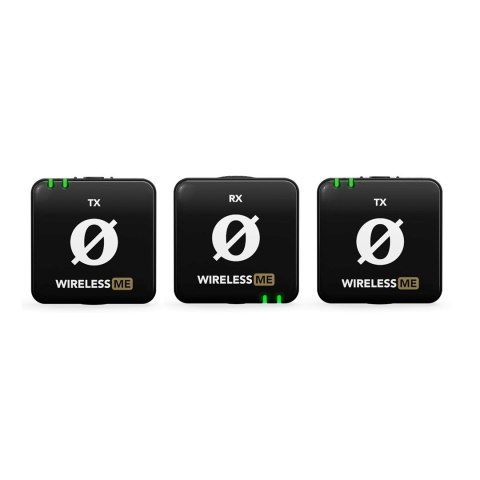 RODE Wireless ME Dual - kompaktowy bezprzewodowy system mikrofonowy z dwoma nadajnikami do nagrywania dwukanałowego