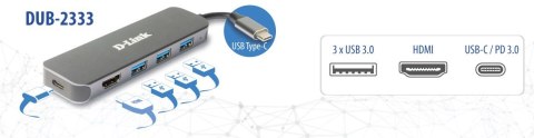 5-IN-1 USB-C HUB W HDMI/1XHDMI 3XUSB3.0 1XUSB-C PORT 5-IN-1 USB-C HUB W HDMI/1XHDMI 3XUSB3.0 1XUSB-C PORT