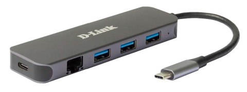 D-Link DUB-2334 stacja dokująca Przewodowa USB Type-C Szary D-Link DUB-2334 stacja dokująca Przewodowa USB Type-C Szary
