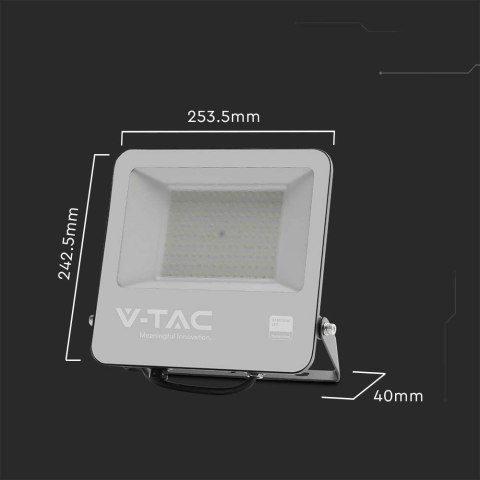 Projektor LED V-TAC VT-44101 100W SAMSUNG CHIP 135Lm/W 6500K 11480lm (SKU 8847) Czarny