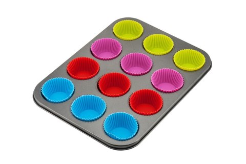 FORMA DO MUFFINEK Z WKŁADAMI SILIKONOWYMI KINGHOFF KH-4188 FORMA DO MUFFINEK Z WKŁADAMI SILIKONOWYMI KINGHOFF KH-4188