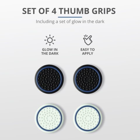 Zestaw nakładek GXT266 4 pak Thumb Grips PS5 Zestaw nakładek GXT266 4 pak Thumb Grips PS5