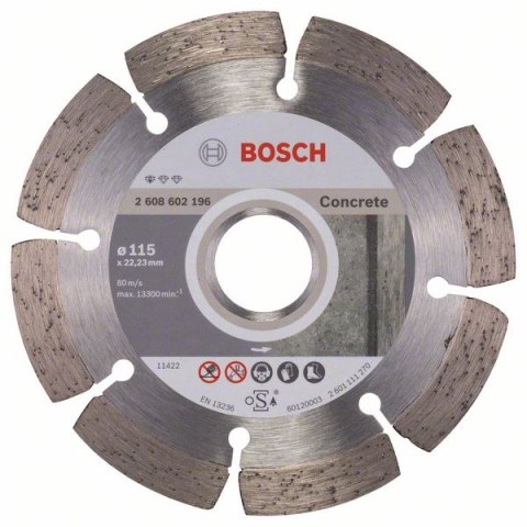 TARCZA DIAMENTOWA STANDARD FOR CONCRETE 115MM TARCZA DIAMENTOWA STANDARD FOR CONCRETE 115MM