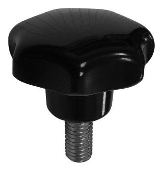 UCHWYT BAKELITOWY Z TRZPIENIEM CZARNY M12*30MM UCHWYT BAKELITOWY Z TRZPIENIEM CZARNY M12*30MM