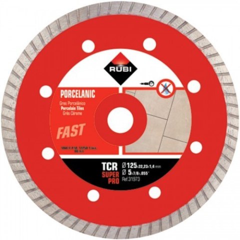 TARCZA DIAMENTOWA DO GRESU PORCELANOWEGO TCR 125MM SUPERPRO TARCZA DIAMENTOWA DO GRESU PORCELANOWEGO TCR 125MM SUPERPRO