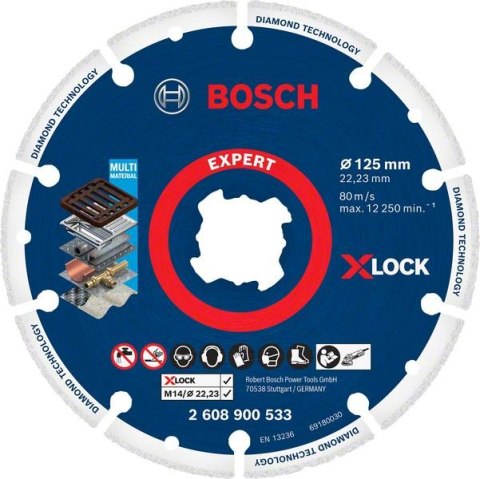 TARCZA DO METALU DIAMENTOWA X-LOCK 125MM TARCZA DO METALU DIAMENTOWA X-LOCK 125MM