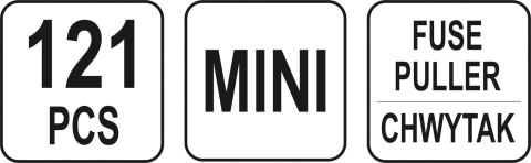 ZESTAW 121 BEZPIECZNIKÓW PŁYTKOWYCH MINI ZESTAW 121 BEZPIECZNIKÓW PŁYTKOWYCH MINI
