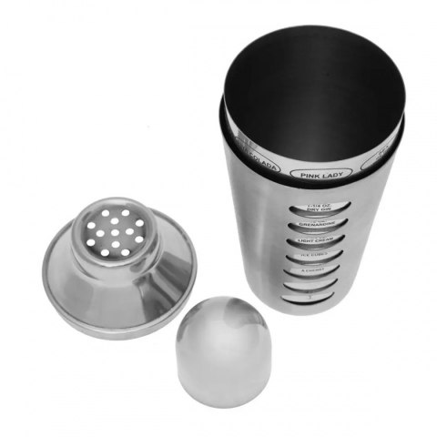 SHAKER BARMAŃSKI Z RECEPTURAMI 600ml KINGHOFF KH-1393 SHAKER BARMAŃSKI Z RECEPTURAMI 600ml KINGHOFF KH-1393