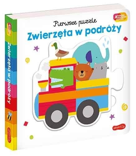 Książeczka Akademia Mądrego Dziecka. Pierwsze Puzzle. Zwierzęta w podróży Książeczka Akademia Mądrego Dziecka. Pierwsze Puzzle. Zwierzęta w podróży