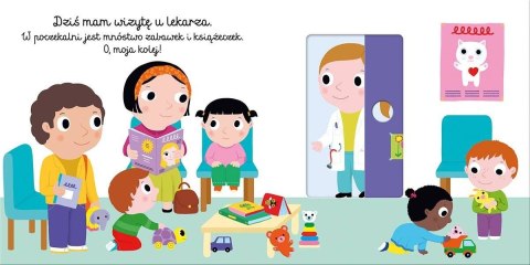 Książeczka Dzień dobry, pani doktor! Akademia mądrego dziecka Książeczka Dzień dobry, pani doktor! Akademia mądrego dziecka