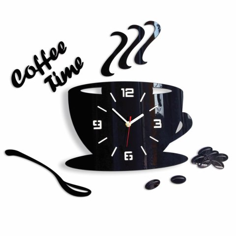 ZEGAR ŚCIENNY COFFEE TIME FILIŻANKA 3D ZEGAR ŚCIENNY COFFEE TIME FILIŻANKA 3D