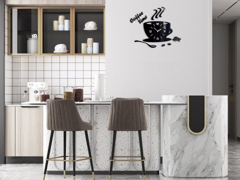 ZEGAR ŚCIENNY COFFEE TIME FILIŻANKA 3D ZEGAR ŚCIENNY COFFEE TIME FILIŻANKA 3D