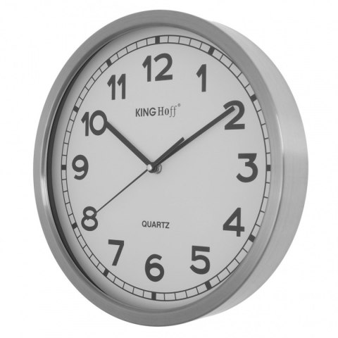 ZEGAR ŚCIENNY STALOWY 34cm MECHANIZM PŁYNĄCY KH-5026 ZEGAR ŚCIENNY STALOWY 34cm MECHANIZM PŁYNĄCY KH-5026