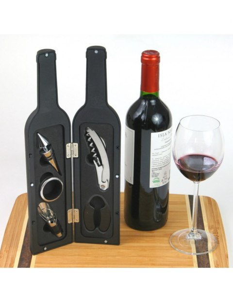 ZESTAW DO WINA W ETUI W FORMIE BUTELKI KINGHOFF KH-1166 ZESTAW DO WINA W ETUI W FORMIE BUTELKI KINGHOFF KH-1166
