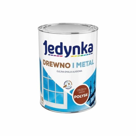 EMALIA ALKIDOWA DO DREWNA I METALU ORZECH ŚREDNI 0,9L EMALIA ALKIDOWA DO DREWNA I METALU ORZECH ŚREDNI 0,9L