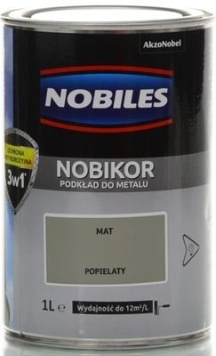 NOBILES ANTYKOROZYJNY PODKŁAD FTALOWY NOBIKOR POPIELATY 1L NOBILES ANTYKOROZYJNY PODKŁAD FTALOWY NOBIKOR POPIELATY 1L