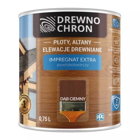 DREWNOCHRON IMPREGNAT POWŁOKOTWÓRCZY DĄB CIEMNY 0.75L DREWNOCHRON IMPREGNAT POWŁOKOTWÓRCZY DĄB CIEMNY 0.75L