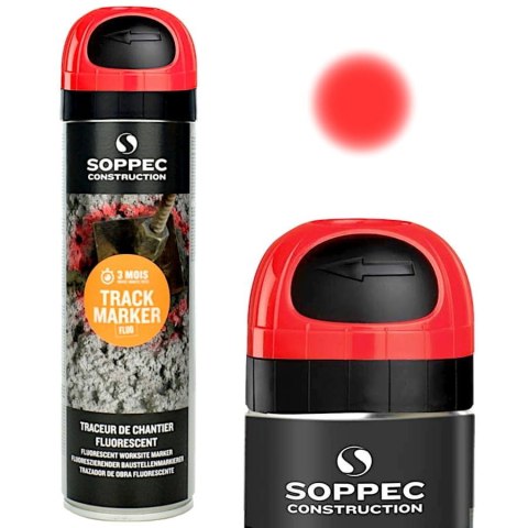 SOPPEC SPRAY GEODEZYJNY TRACK MARKER CZERWONY 500ML SOPPEC SPRAY GEODEZYJNY TRACK MARKER CZERWONY 500ML