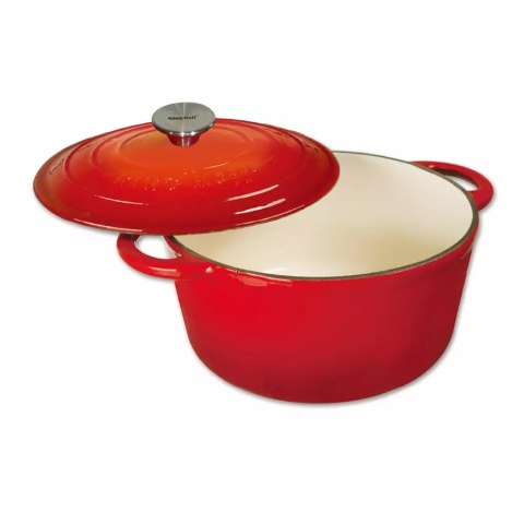 EMALIOWANY GARNEK ŻELIWNY 21cm KINGHOFF KH-1614 EMALIOWANY GARNEK ŻELIWNY 21cm KINGHOFF KH-1614