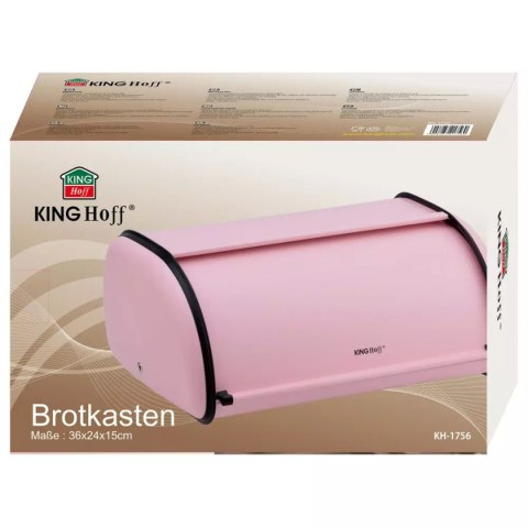 CHLEBAK STALOWY KINGHOFF KH-1756 różowy CHLEBAK STALOWY KINGHOFF KH-1756 różowy