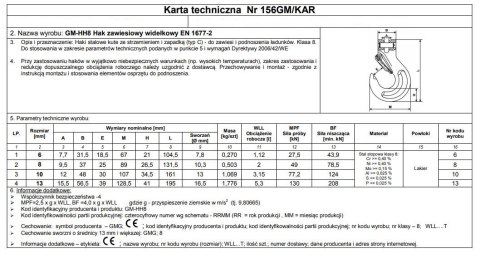 HAK ZAWIESIOWY WIDEŁKOWY Z ZABEZPIECZENIEM G8 10MM WLL3.15T HAK ZAWIESIOWY WIDEŁKOWY Z ZABEZPIECZENIEM G8 10MM WLL3.15T
