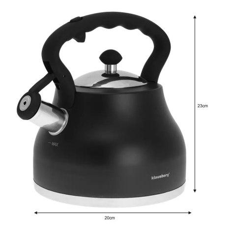CZAJNIK Z GWIZDKIEM KLAUSBERG 2,7L KB-7448 CZAJNIK Z GWIZDKIEM KLAUSBERG 2,7L KB-7448