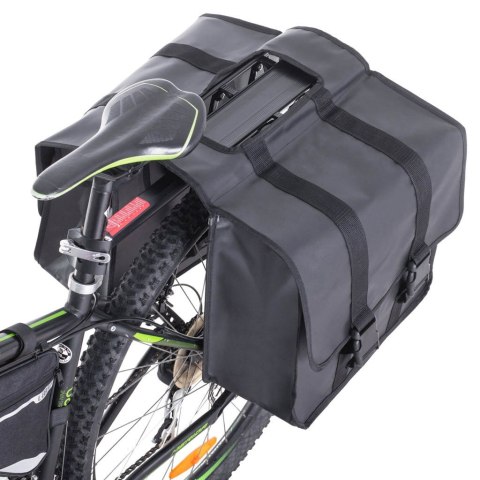 L-BRNO Torba sakwa rowerowa podwójna dwukomorowa boczna na rower bagażnik 35L L-BRNO Torba sakwa rowerowa podwójna dwukomorowa boczna na rower bagażnik 35L