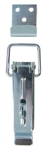 ZAMKNIĘCIE DO SKRZYŃ OCYNKOWANE Z HAKIEM TYPU C 82*18MM ZAMKNIĘCIE DO SKRZYŃ OCYNKOWANE Z HAKIEM TYPU C 82*18MM