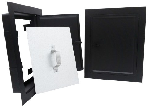 DRZWICZKI KOMINOWE CZARNY MAT 155*205MM ŚREDNIE DRZWICZKI KOMINOWE CZARNY MAT 155*205MM ŚREDNIE