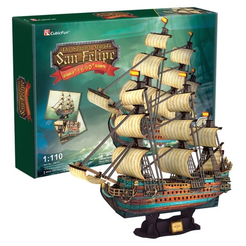 Puzzle 3D Żaglowiec The Spanish ArmadaSan Felipe Puzzle 3D Żaglowiec The Spanish ArmadaSan Felipe