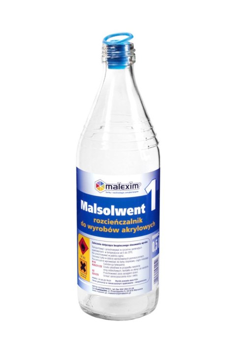 ROZPUSZCZALNIK MALSOLWENT 1 DO AKRYLOWYCH 0.5L ROZPUSZCZALNIK MALSOLWENT 1 DO AKRYLOWYCH 0.5L