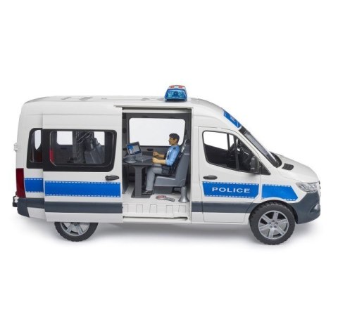 Zestaw Mercedes-Benz Sprinter policyjny z figurką i modułem światło/dźwięk Zestaw Mercedes-Benz Sprinter policyjny z figurką i modułem światło/dźwięk