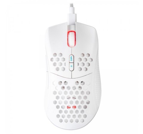 Mysz gamingowa bezprzewodowa Nemesis M700 akumulator 8000 DPI 7P RGB LED programowalne przyciski biała Mysz gamingowa bezprzewodowa Nemesis M700 akumulator 8000 DPI 7P RGB LED programowalne przyciski biała