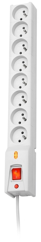 Listwa przeciwprzepięciowa LX 810, 1L, 3,0m, szara Listwa przeciwprzepięciowa LX 810, 1L, 3,0m, szara
