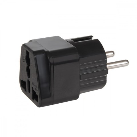 Adapter gniazdo UK na wtyk EU uniwersalny MCE155 Czarny Adapter gniazdo UK na wtyk EU uniwersalny MCE155 Czarny