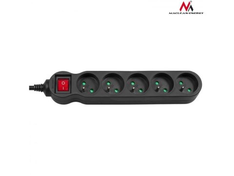 Listwa zasilająca 5g 5m MCE185 2300W czarna Listwa zasilająca 5g 5m MCE185 2300W czarna