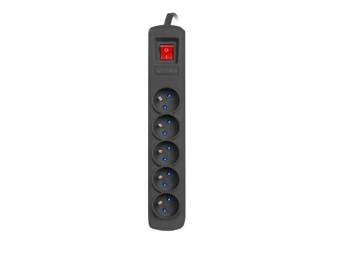 Listwa zasilająca R5 3m 5x230V PL 10A Czarna Listwa zasilająca R5 3m 5x230V PL 10A Czarna