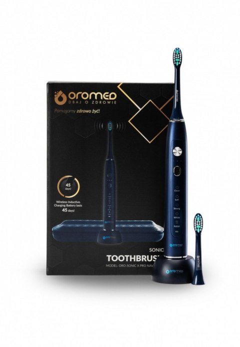 Szczoteczka soniczna ORO SONIC X PRO NAVY BLUE Szczoteczka soniczna ORO SONIC X PRO NAVY BLUE