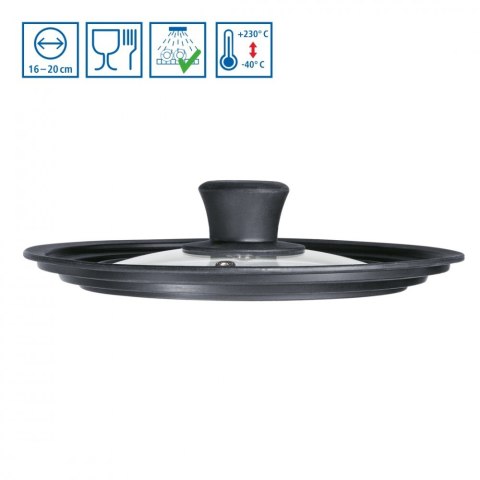 Uniwersalna pokrywka na garnek 16-20 cm mała Uniwersalna pokrywka na garnek 16-20 cm mała