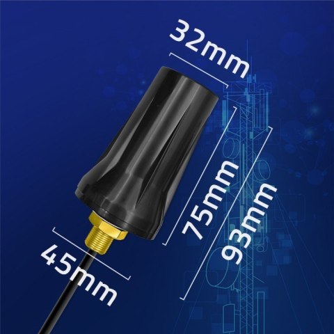 Antena 4G LTE DUAL | 7dBi | dookólna | Zewnętrzna Antena 4G LTE DUAL | 7dBi | dookólna | Zewnętrzna