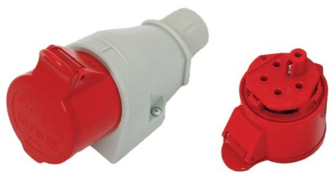 GNIAZDO IZOLACYJNE STAŁE 32A 400V CZERWONE 3P+Z IP44 GNIAZDO IZOLACYJNE STAŁE 32A 400V CZERWONE 3P+Z IP44