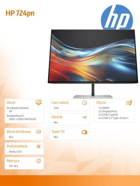 Monitor S7 Pro 724pn WUXGA 8X534AA Monitor S7 Pro 724pn WUXGA 8X534AA
