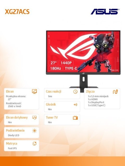 Monitor 27 cali XG27ACS