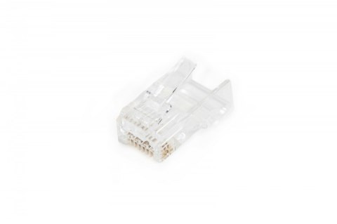 Wtyk RJ45 (8P8C) przelotowy, kat.6, nieekranowany, AWG 26-24, opakowanie 100 szt. Wtyk RJ45 (8P8C) przelotowy, kat.6, nieekranowany, AWG 26-24, opakowanie 100 szt.