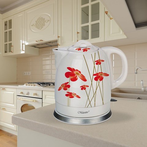 Ceramiczny czajnik elektryczny 1,5l 1200W MR-066-RED Ceramiczny czajnik elektryczny 1,5l 1200W MR-066-RED