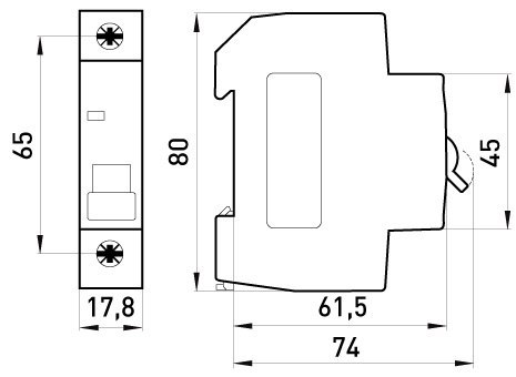 WYŁĄCZNIK NADPRĄDOWY MCB.PRO60 1P B16A 6KA WYŁĄCZNIK NADPRĄDOWY MCB.PRO60 1P B16A 6KA
