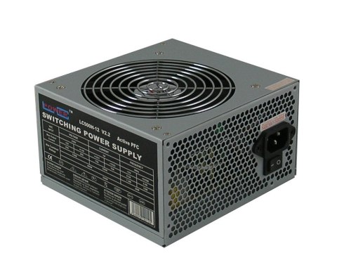 ZASILACZ 500W LC500H-12 V 2.2 aPFC 120mm 4 x SATA 2x PATA 1x PCIe ACTIVE PFC ZASILACZ 500W LC500H-12 V 2.2 aPFC 120mm 4 x SATA 2x PATA 1x PCIe ACTIVE PFC