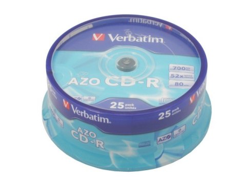 CD-R 52x 700MB 25P CB Azo 43352 CD-R 52x 700MB 25P CB Azo 43352