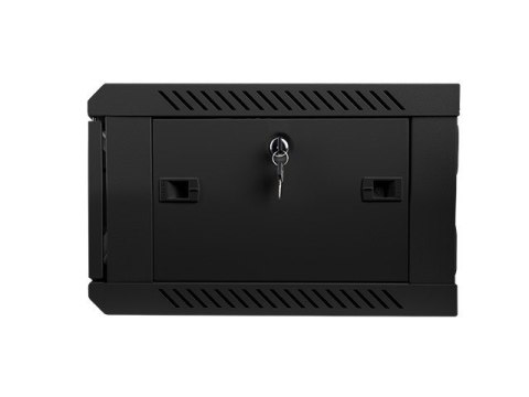 Szafa instalacyjna wisząca 19'' 4U 600X450mm czarna (drzwi szklane) Szafa instalacyjna wisząca 19'' 4U 600X450mm czarna (drzwi szklane)